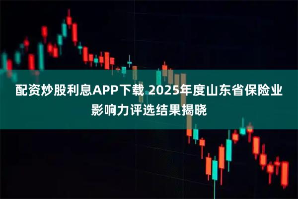 配资炒股利息APP下载 2025年度山东省保险业影响力评选结果揭晓