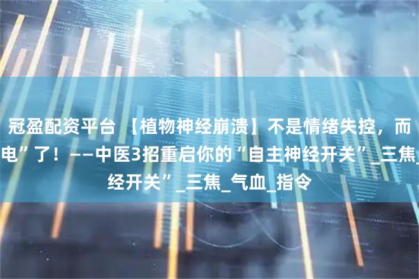 冠盈配资平台 【植物神经崩溃】不是情绪失控，而是身体“断电”了！——中医3招重启你的“自主神经开关”_三焦_气血_指令